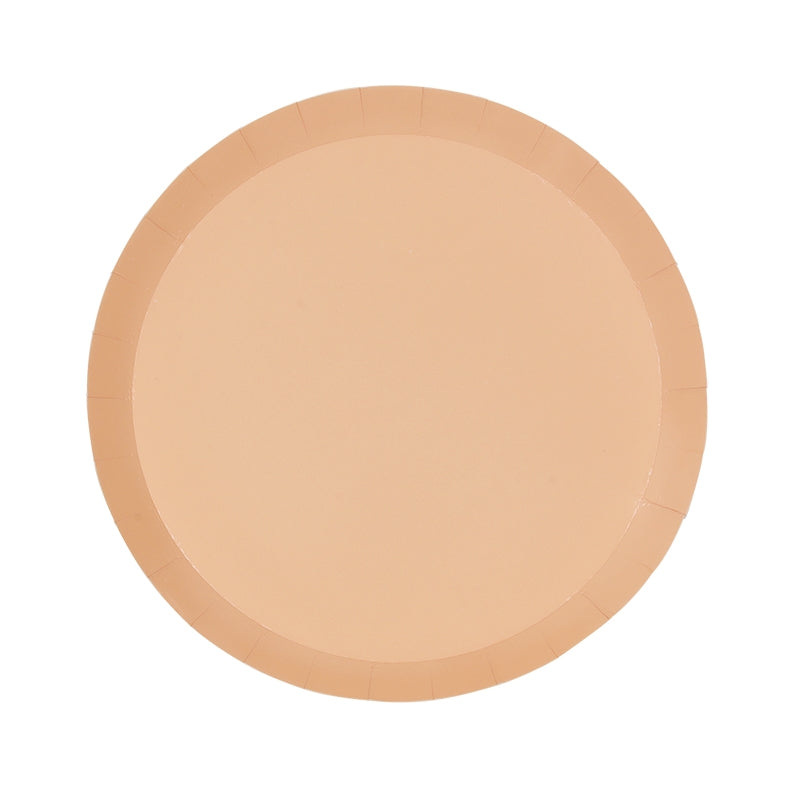 Paper Snack Plates 7" - Peach 10Pk