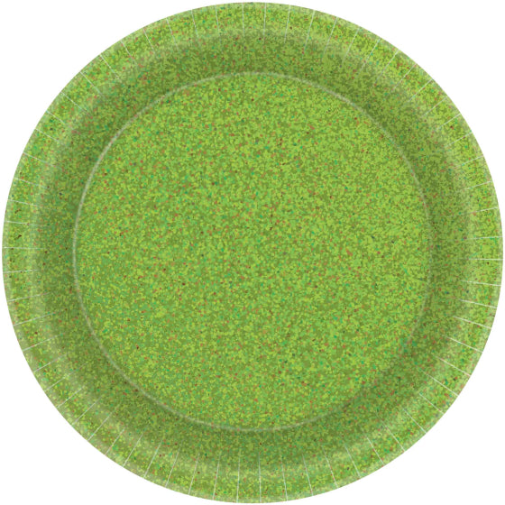 Paper Snack Plates 17cm - Prismatic Kiwi 8-pack