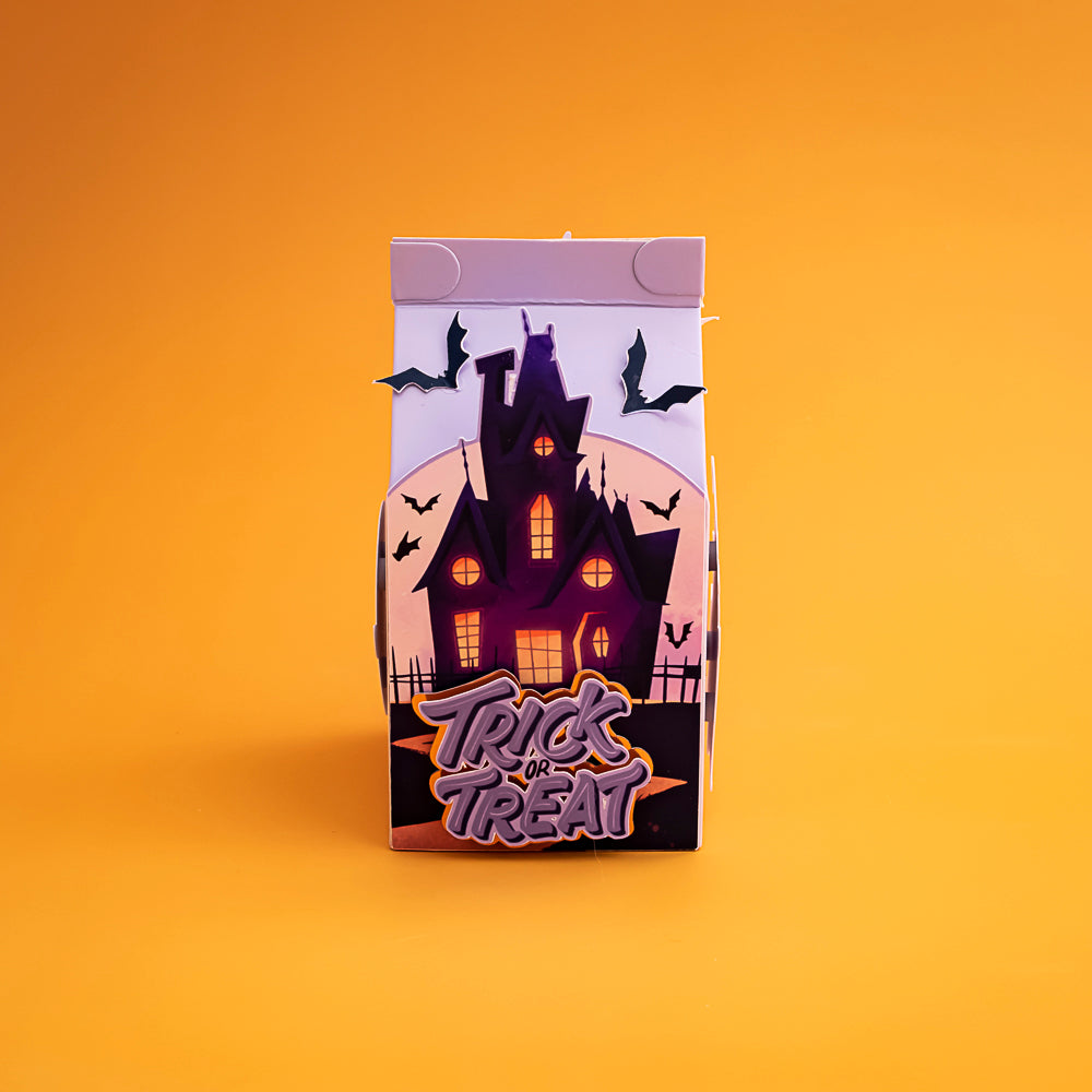 Spooky Themed Lolly/Treat Box - Milk Box