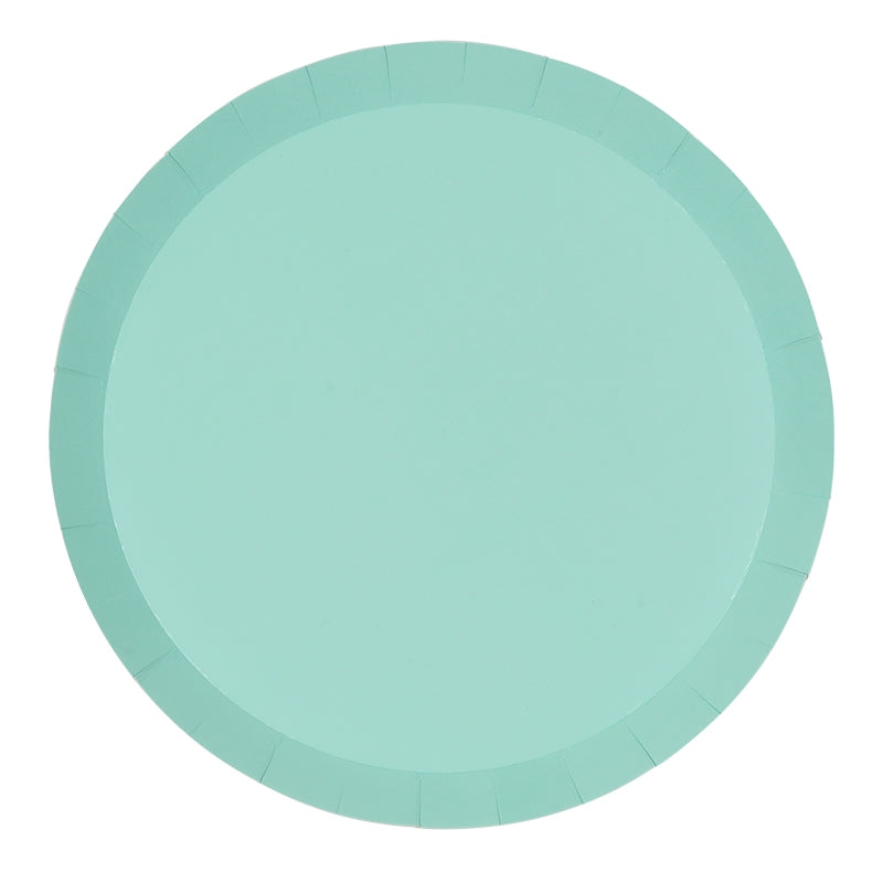 Paper Dinner Plates 9" - Mint Green 10Pk