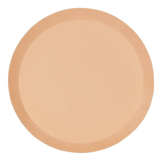 Paper Dinner Plates 9" - Peach 10Pk