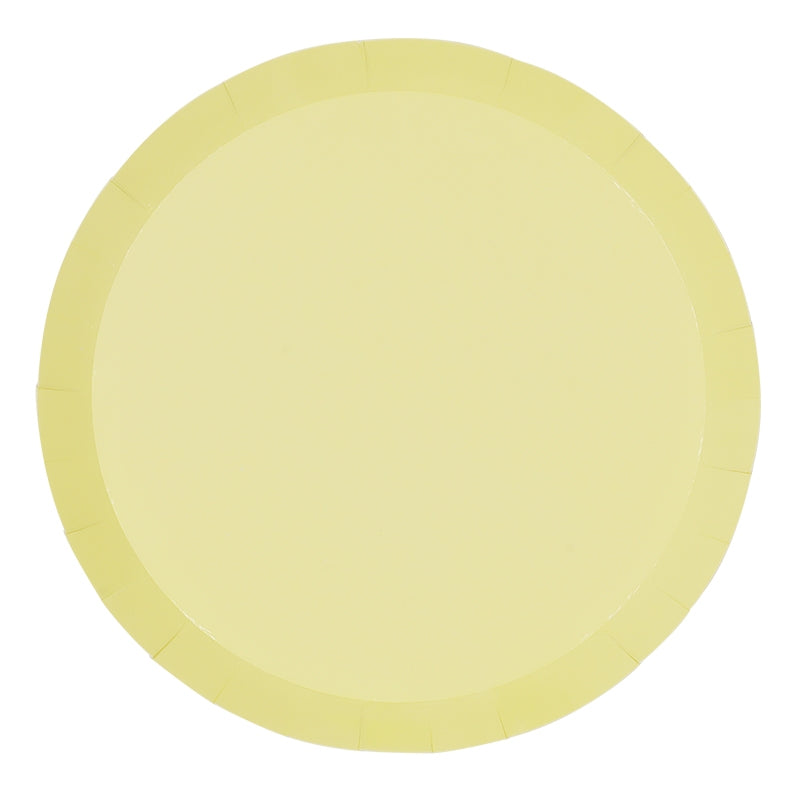 Paper Banquet Plates 10.5" - Pastel Yellow 10Pk
