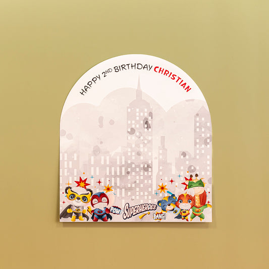 Personalised Superhero Placemat Medium